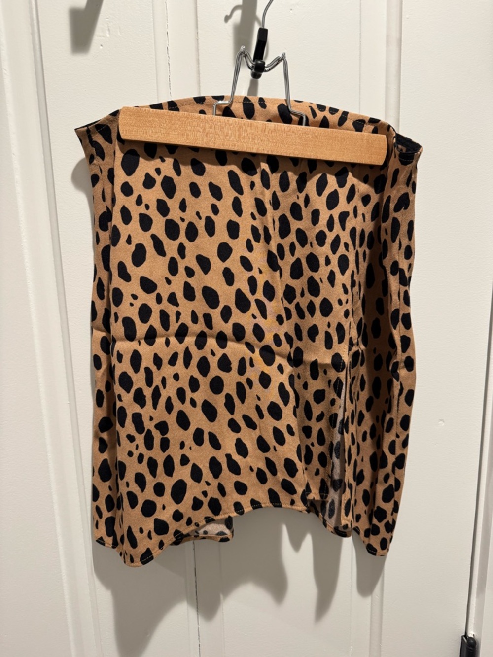 Reformation Animal Print Slip Skirt